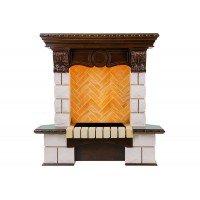 Портал Dimplex Pierre Luxe - Темный дуб / Шампань (Высота 975мм)
