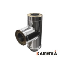 Тройник сэндвич EcoFlue 0,5мм оцинковка диаметр 200х120