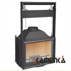Каминная топка стальная Мета Эльба 700П с подъемным механизмом