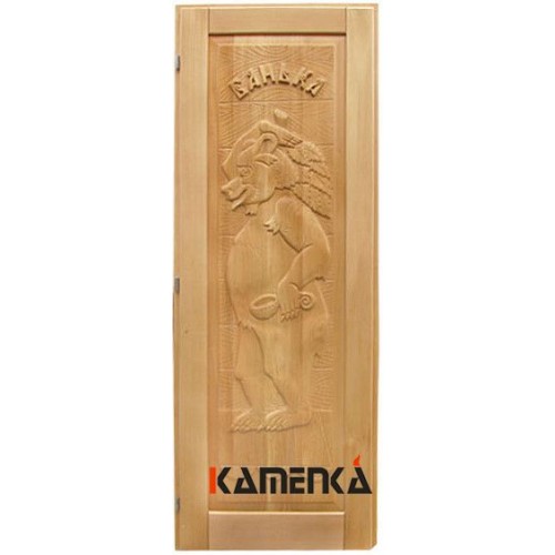 Дверь кавказская липа с петлями Медведь