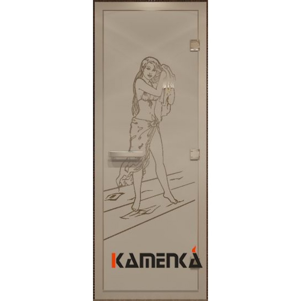 Дверь Doorwood Дженефер бронза матовая, коробка-алюминий 80х200см