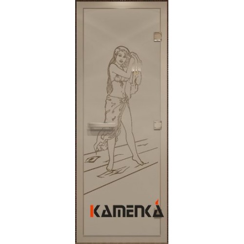 Дверь Doorwood Дженефер бронза матовая, коробка-алюминий 80х200см